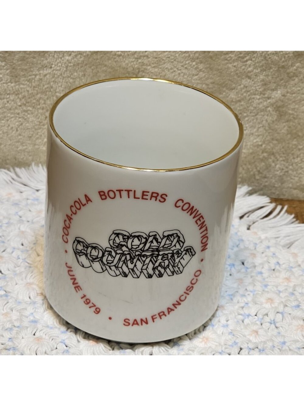 Coca Cola Bottlers Convention 1979 San Francisco Super Cooler Mug Cup